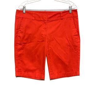 Ann Taylor The Boardwalk Shorts Low Rise Red  Cotton Spandex Womens Size 6